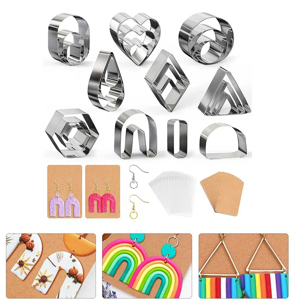 

1 Set of Clay Cutters Earring Making Tools DIY Tool Set Biscuits Making Molds