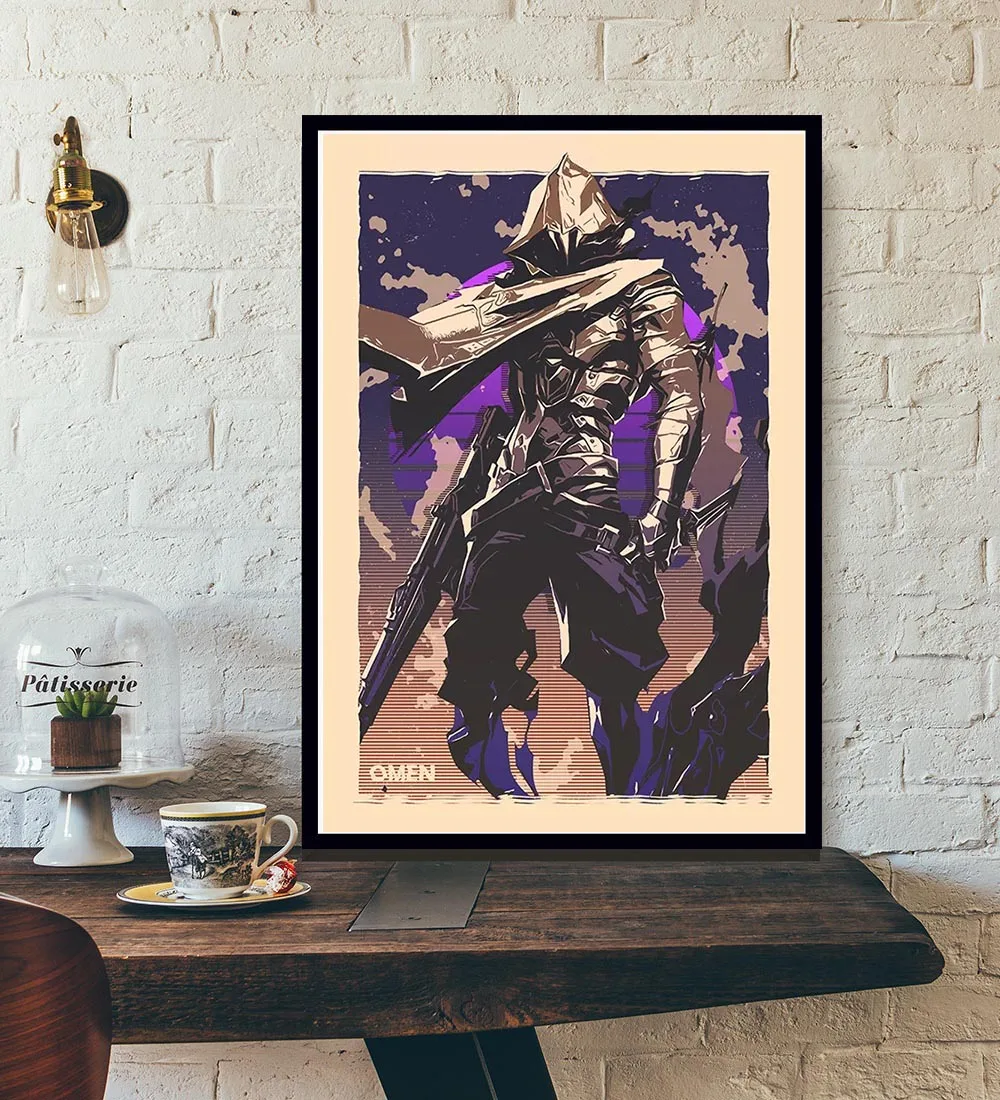 Винтажный игровой постер валорант 2022 Постер Джетт картина настенное искусство