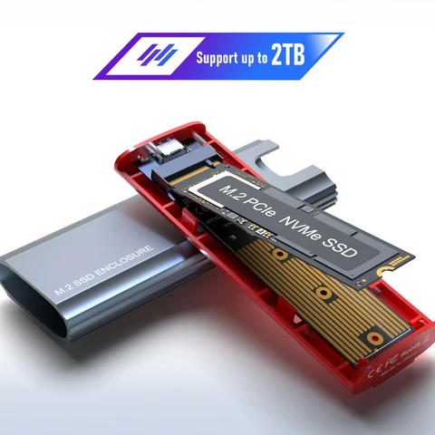GUDGA Tool Алюминиевый корпус для NVMe M.2 SSD USB 3.1
