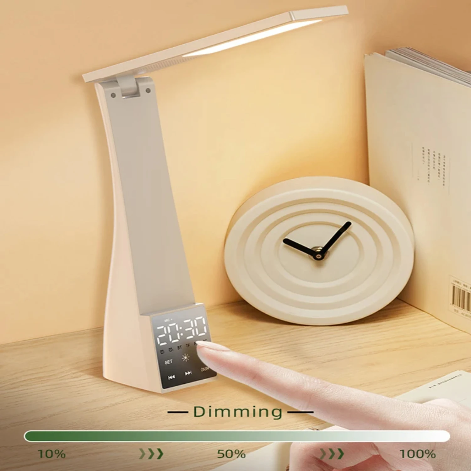 Настольные лампы светодиодные с будильником бесступенчатое затемнение
