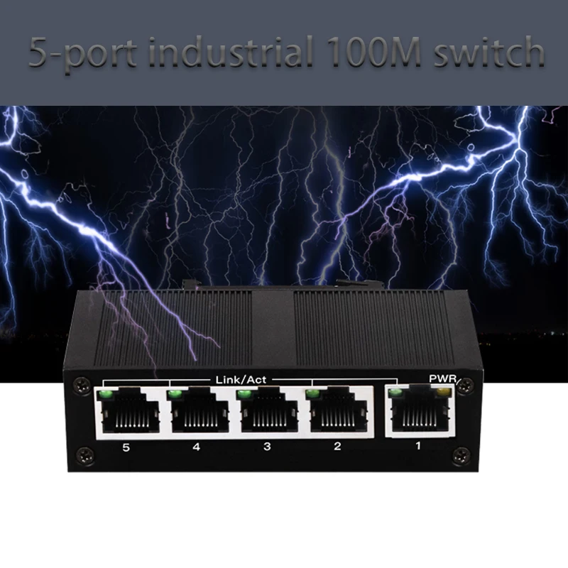 

DC5-58V 10/100 Мбит/с Ethernet 5-портовый s промышленный 100M коммутатор порт RJ45 подключи и работай RJ45 коммутатор интернет-разветвитель сетевой коммутатор