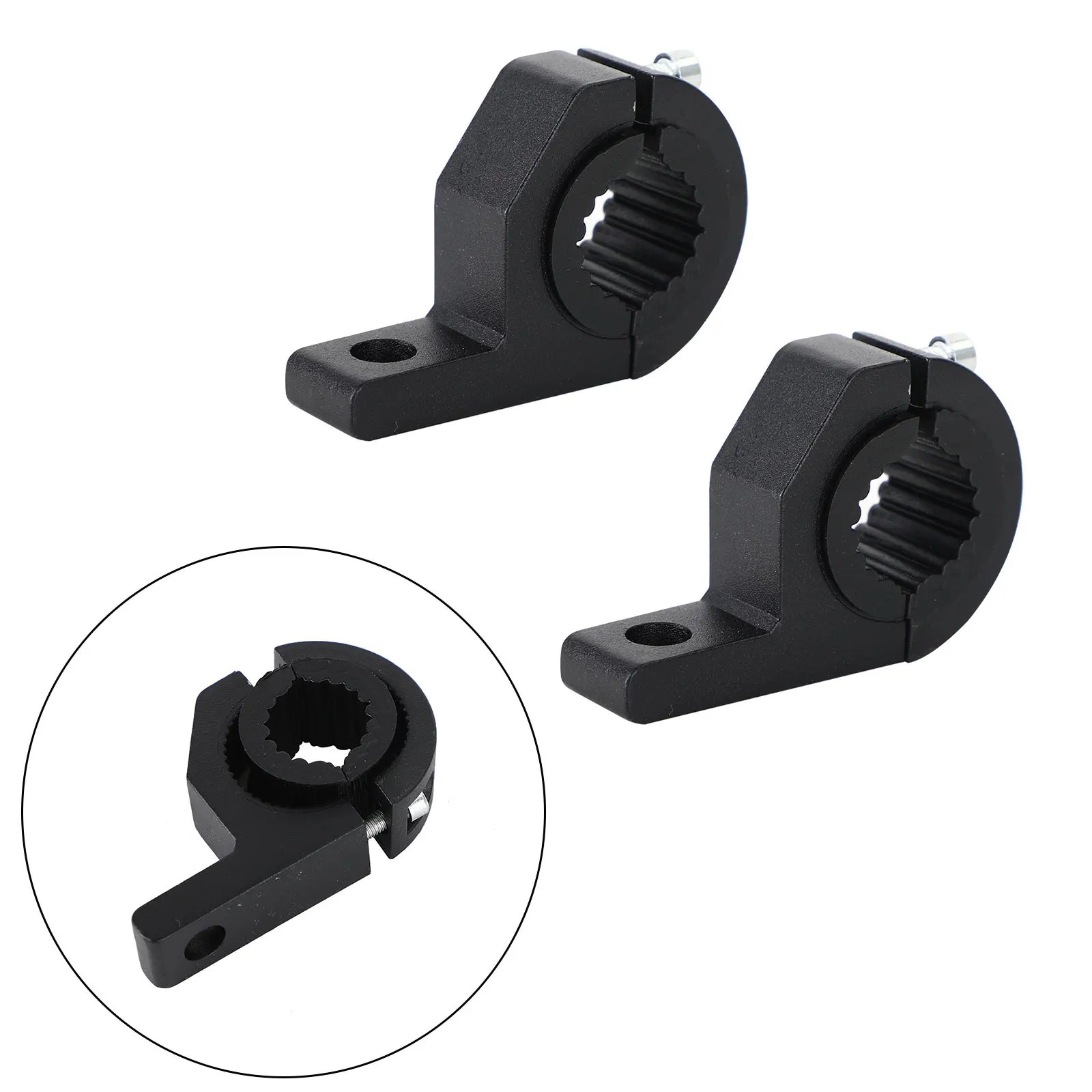 

Areyourshop Two Universal Motorcycle Bracket M8 Cnc Fog Mount Handle Bar Holder 22Mm 25Mm Motor Bike Parts