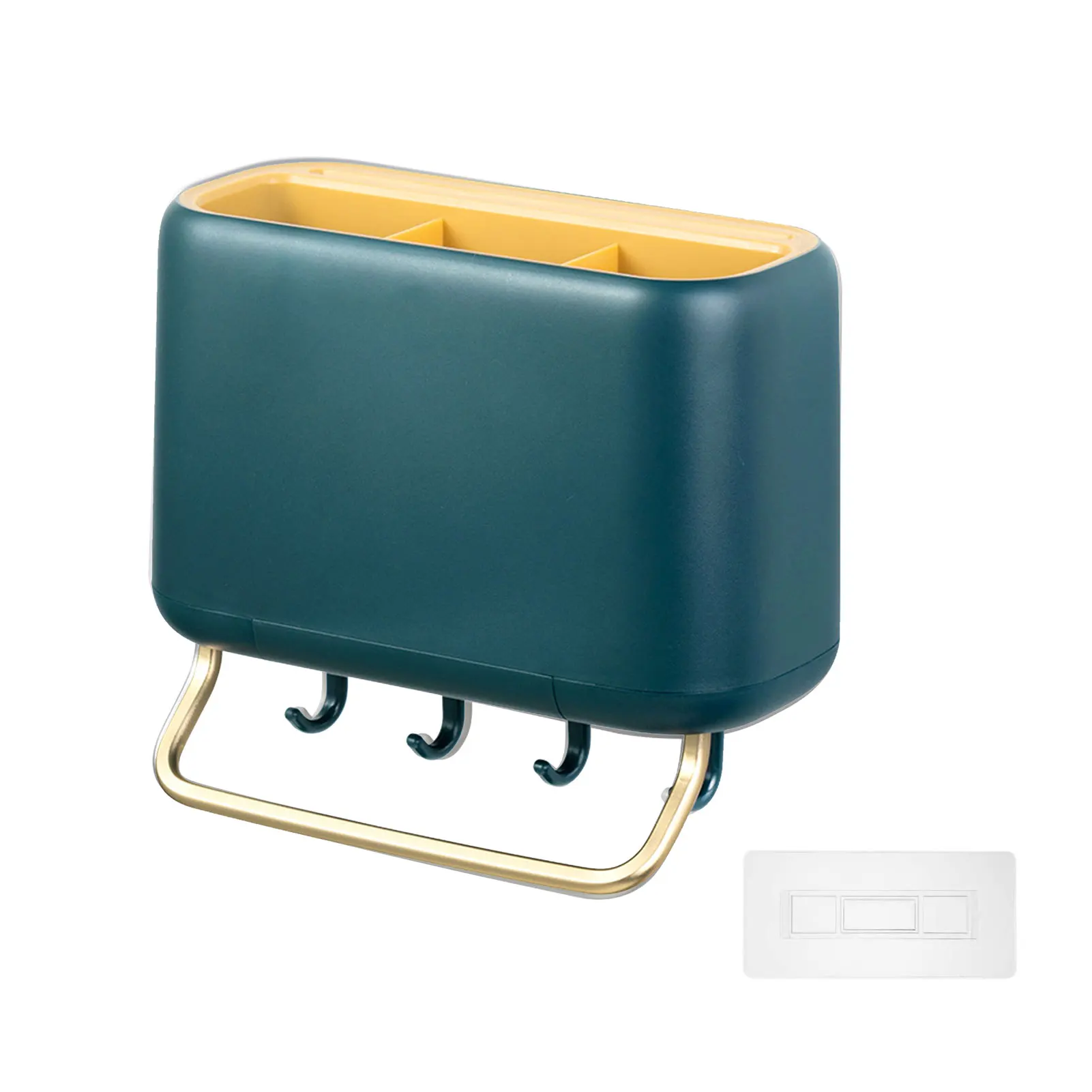 

Hanging With Hooks Flatware Slot Home Kitchen Drying Towel Rack Utensil Holder Organizer Wall Mount Space Saving No Drilling