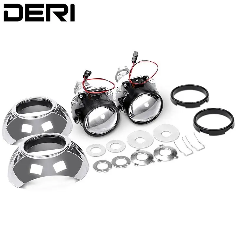 2,5 дюймовые HID фары Bi Xenon проектор Lens12V RHD LHD передние индикаторы вождения для модификации DIY H4 H7 Фары линзы