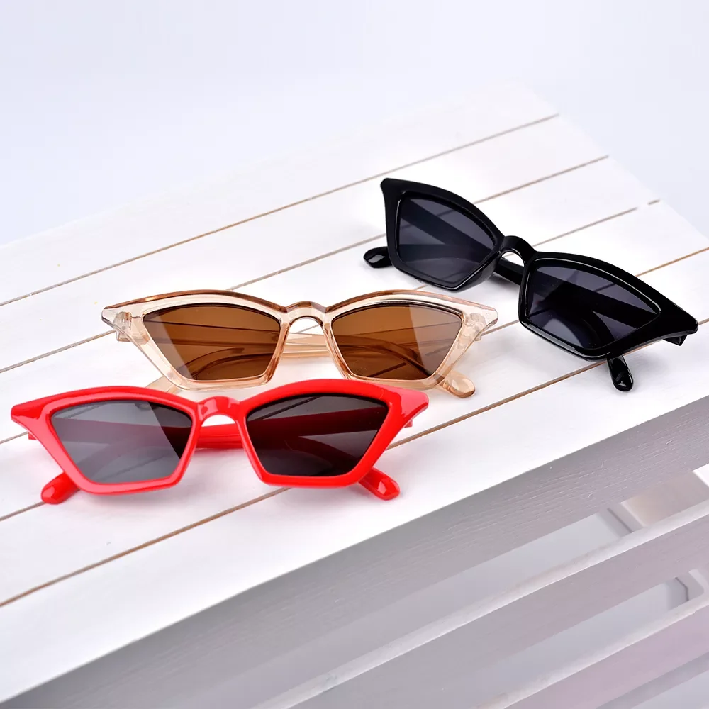 

2021 New Cat Eye Sunglasses Women Brand Design Retro Colorful Transparent Colorful Fashion Cateye Sun Glasses Men