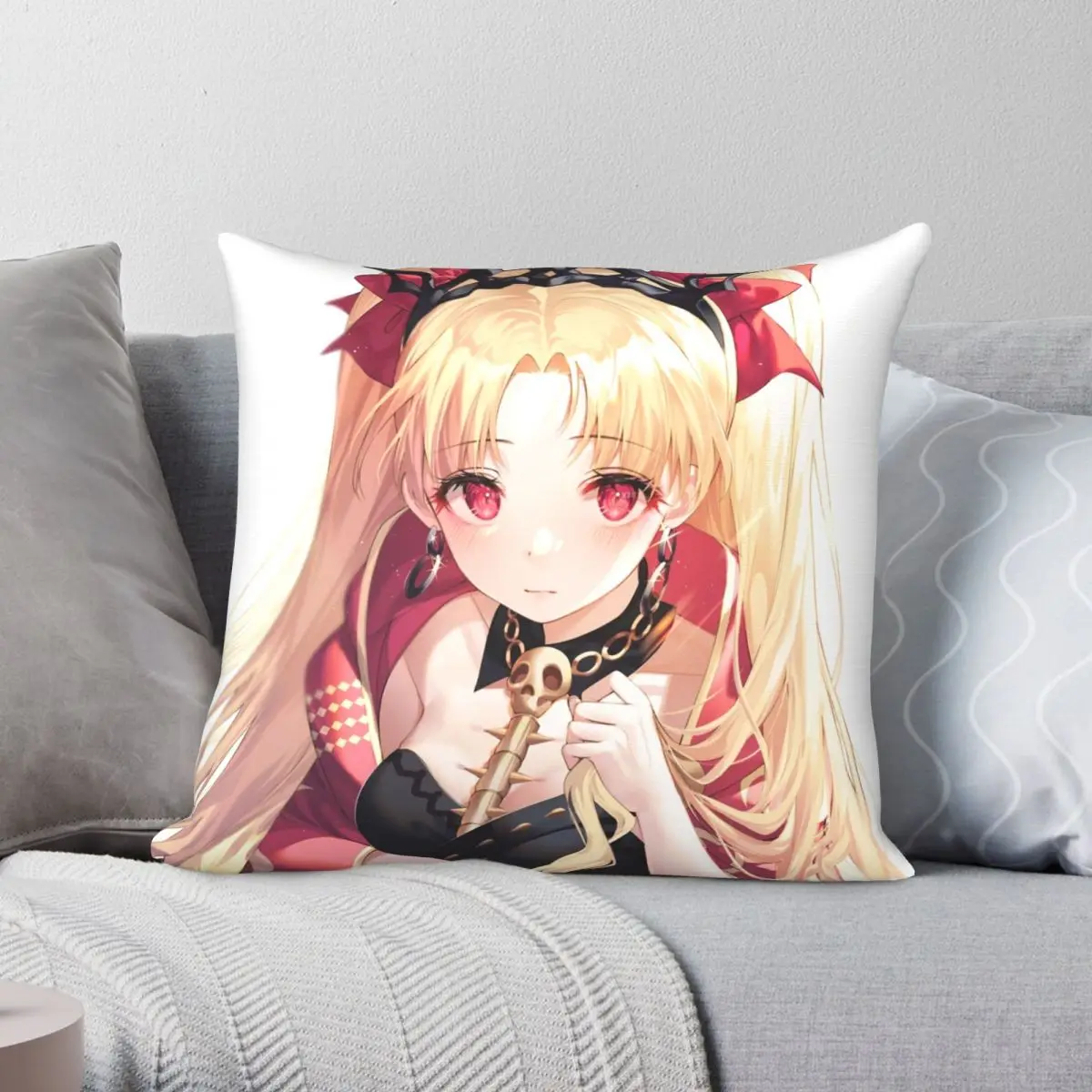 

Fate Grand Order Ereshkigal Square Pillowcase Polyester Linen Velvet Creative Zip Decor Throw Pillow Case Home Cushion Cover