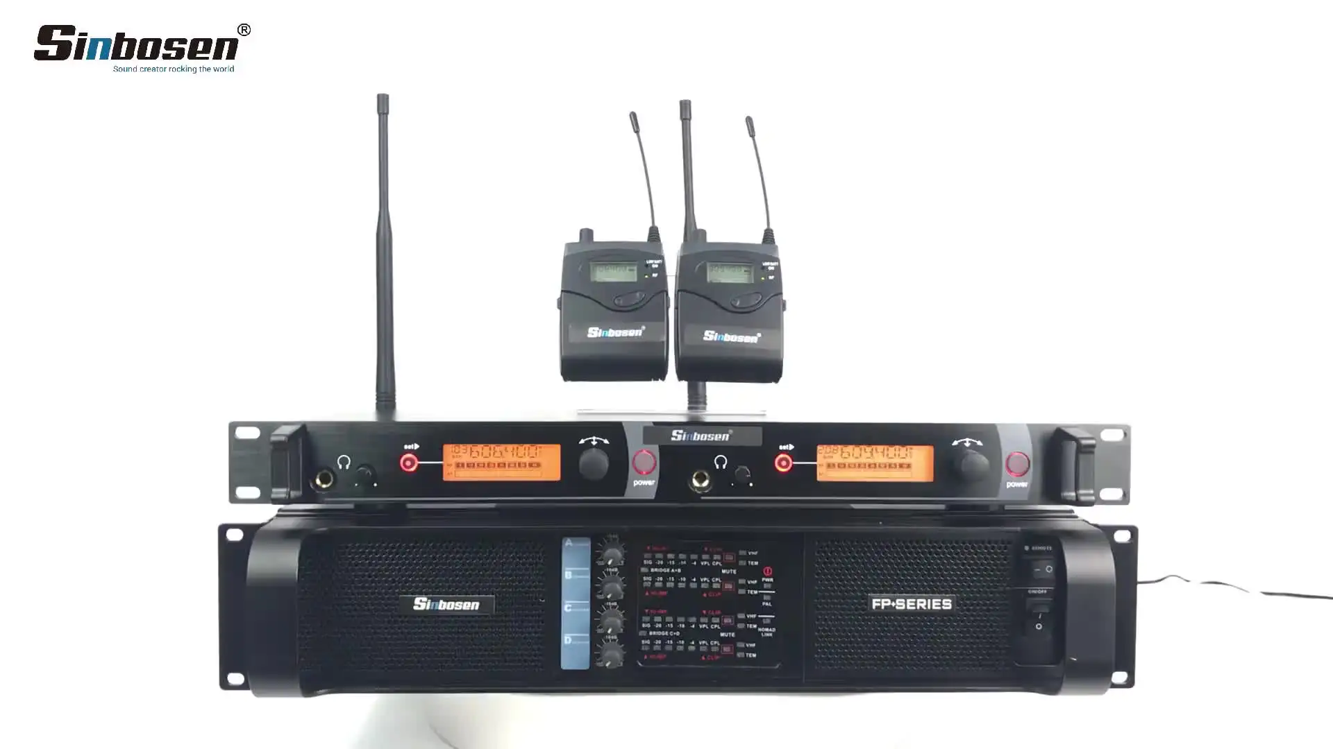 

Sound system DS-10Q pa system 4 channel amplifier M-2050 wireless microphone in ear monitor system