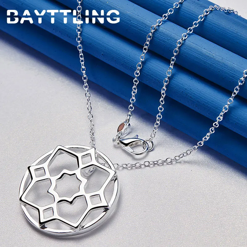 Женское ожерелье из серебра 925 пробы 16-30 дюймов