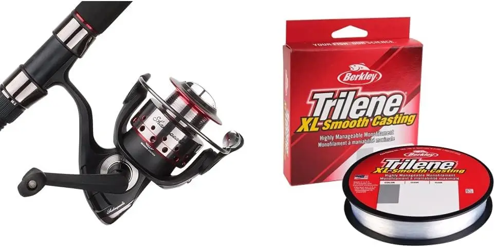 

USSP602M/30CBO GX2 Spinning Fishing Reel and Rod Combo, 30 Size Reel & Trilene® XL®, Clear, 8lb | 3.6kg, 330yd | 301m Mon Cas