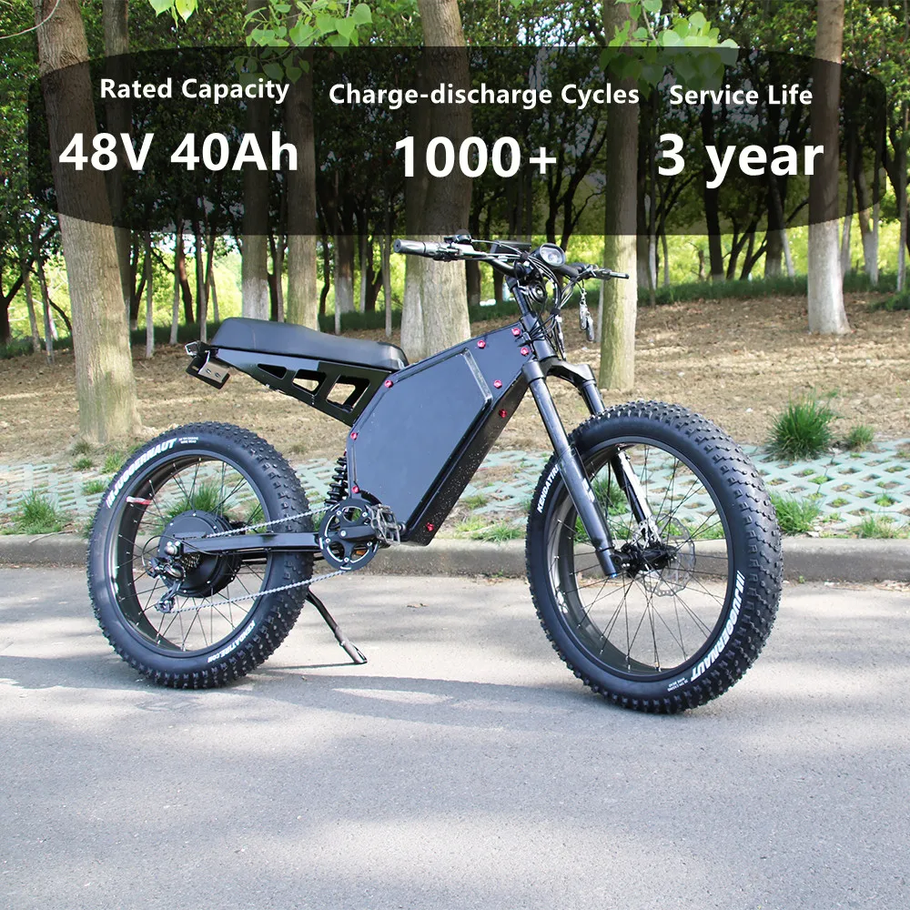 Внешний аккумулятор 48В 40Ah 13S 6P встроенный корпус BMS 50A подходит для двигателя 200