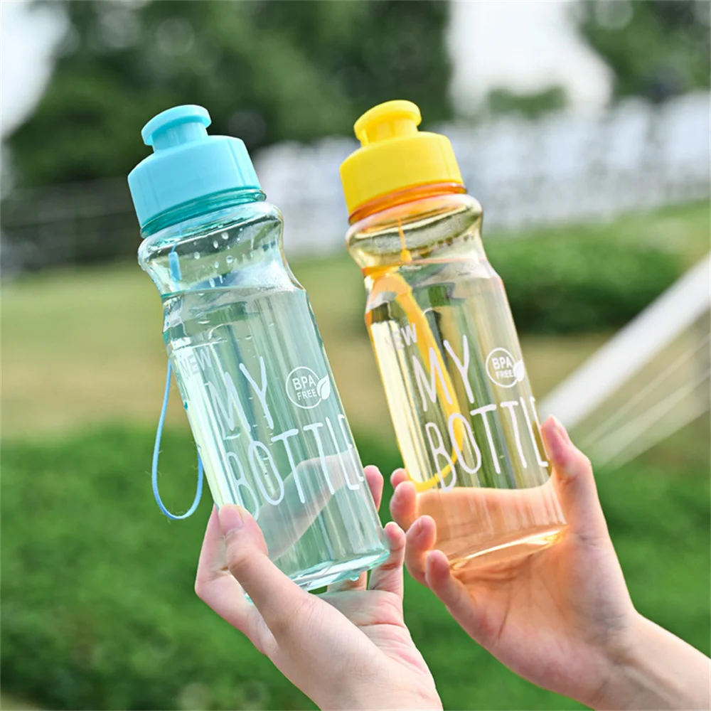 

500ML Drinking Bottle Heat Resistant Leakproof Plastic Water Bottles Portable Outdoor Camping Hiking Sports Bottle Drinkware