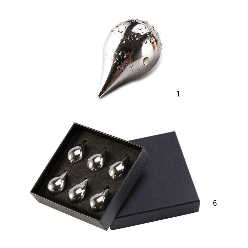 

Stainless Steel Whiskey Stones Ice Cubes Reusable Chilling Whiskey Stones for Whiskey Wine Beverage Gift Sets for Friend