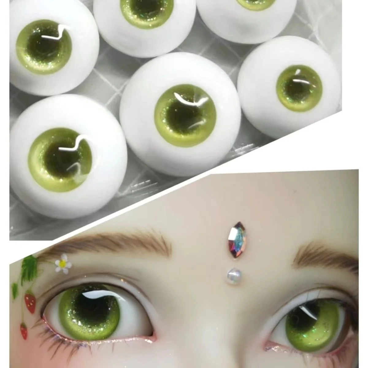 

1/3 BJD eyes imitation glass doll eyeballs 1/4 1/6 Yeloli doll plaster eyes 1 pair