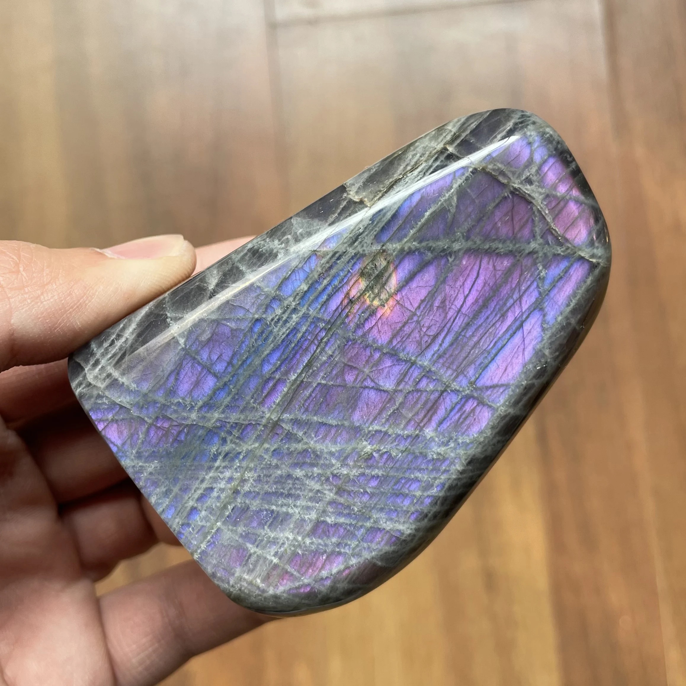 

Натуральный кристалл 352 г, фиолетовый лабрадорит, драгоценные камни, украшение, кварцевый лунный камень, религиозное исцеление, рейки