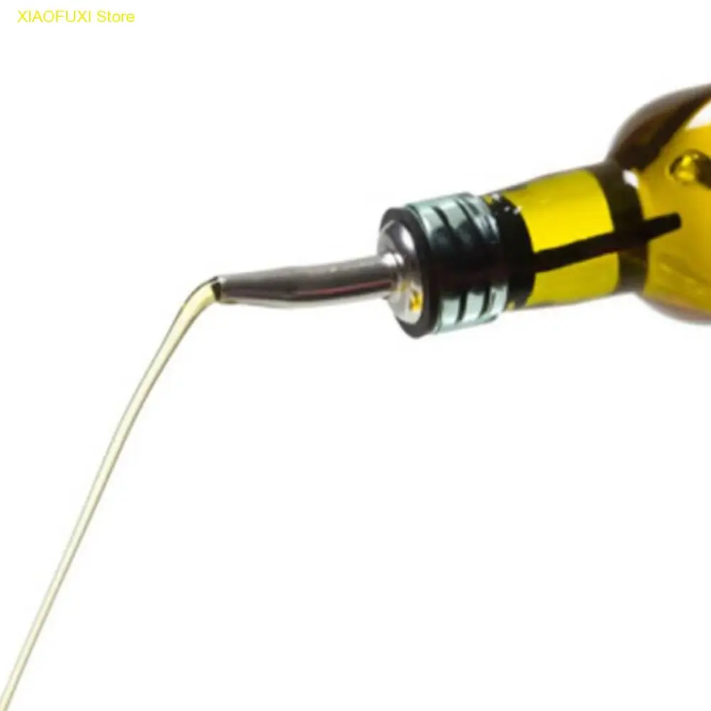 

Hot New Stainless Steel Liquor Spirit Pourer Free Flow Wine Bottle Pour Spout Stopper Black High quality
