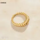 SOMMAR Новое поступление 18KGP золотое покрытие размеры 6, 7, 8, женские кольца для женщин 2021 Простой Личность опал кости