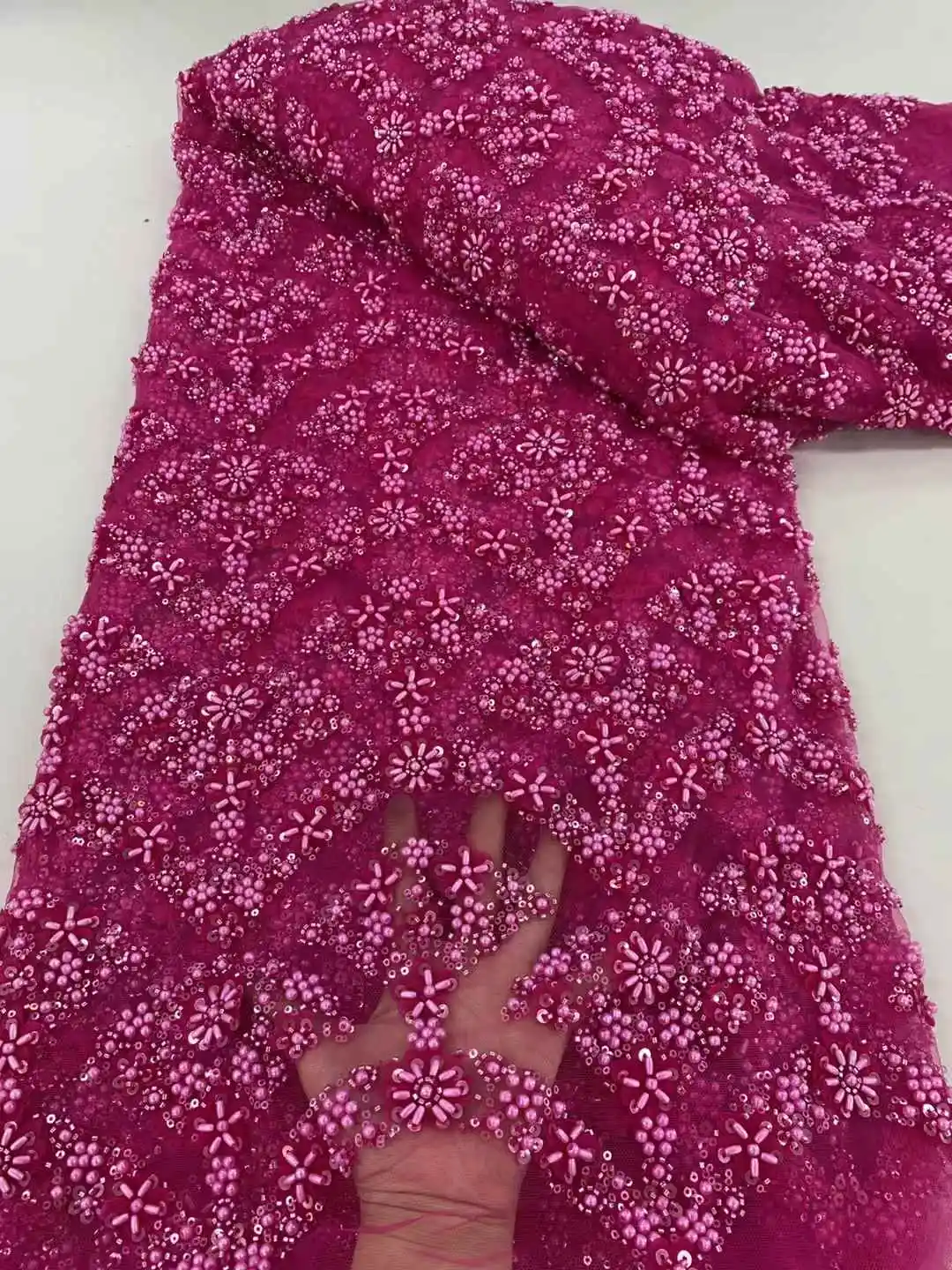 Африканская кружевная ткань для жениха 5 ярдов нигерийская с вышивкой 2021 высокое