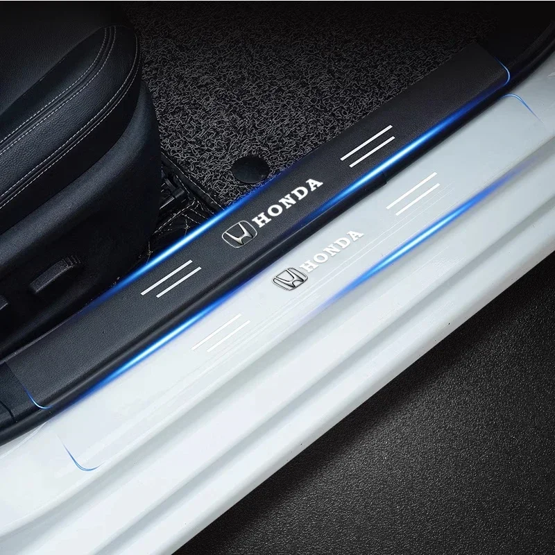 4 шт. автомобильный порог прозрачная наклейка для Honda Civic Fit Jazz Accord CRV HRV City Odyssey Passport