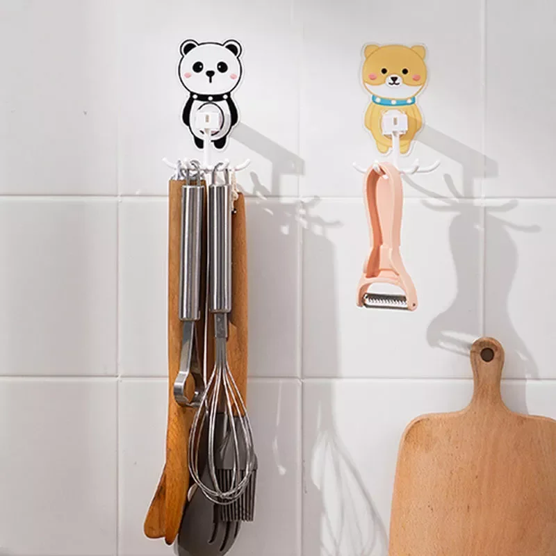 

Kitchen hooks Multifunctional hooks 360 degree rotatable rotatable rack for organizers and storage spoon rack accessories