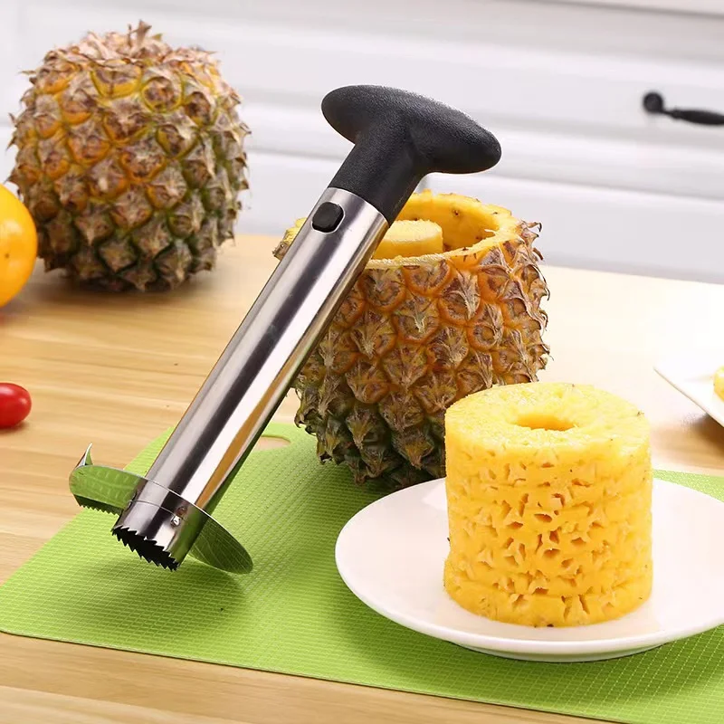 

Stainless Knife Kitchen Tool Fruit Pineapple Corer Slicer Peeler Cutter Parer Best Selling Pineapple Slicers Fruit Knife Slicer