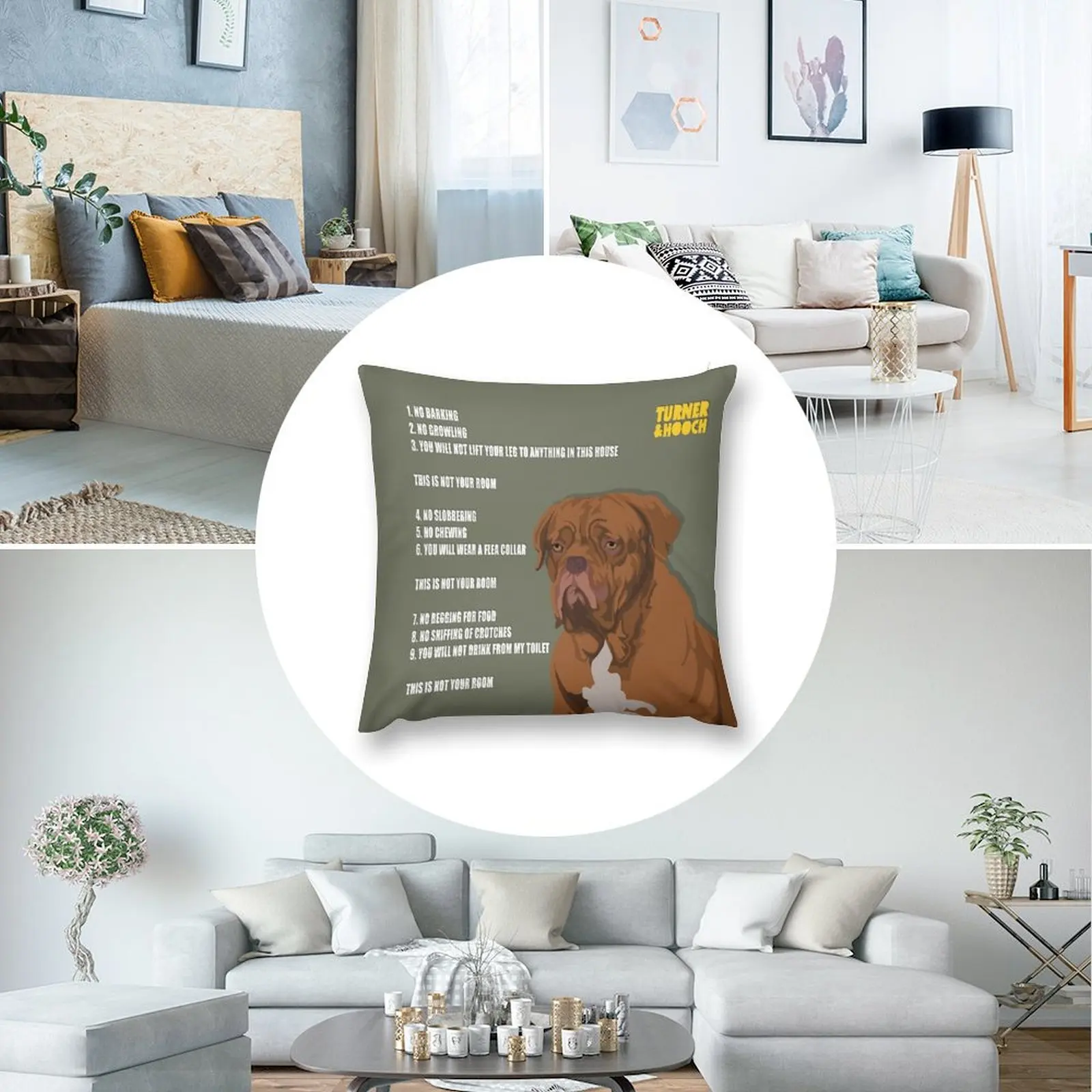 Декоративная подушка TURNER &amp HOOCH для роскошного дивана рождественская наволочка