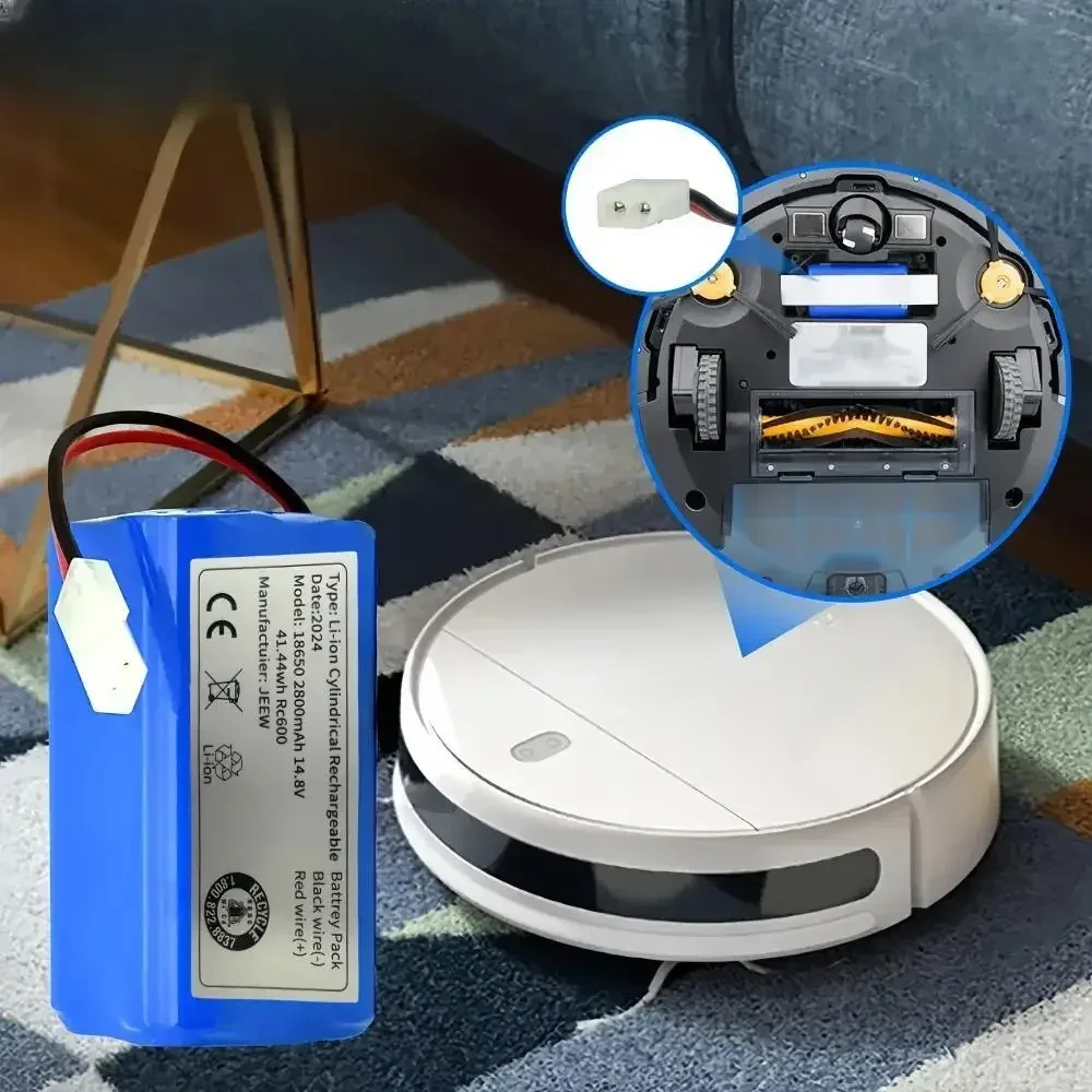 Фото Литиевая батарея 14,8 В подходит для робота-пылесоса Xiaomi Essential MJSTG1, Rowenta, Tefal Explorer Series 20, Mijia G1 №1