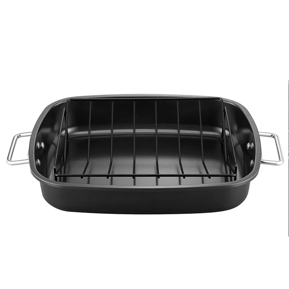 Сковорода из углеродистой стали с подставкой 17x14 дюймов большая жаровня для