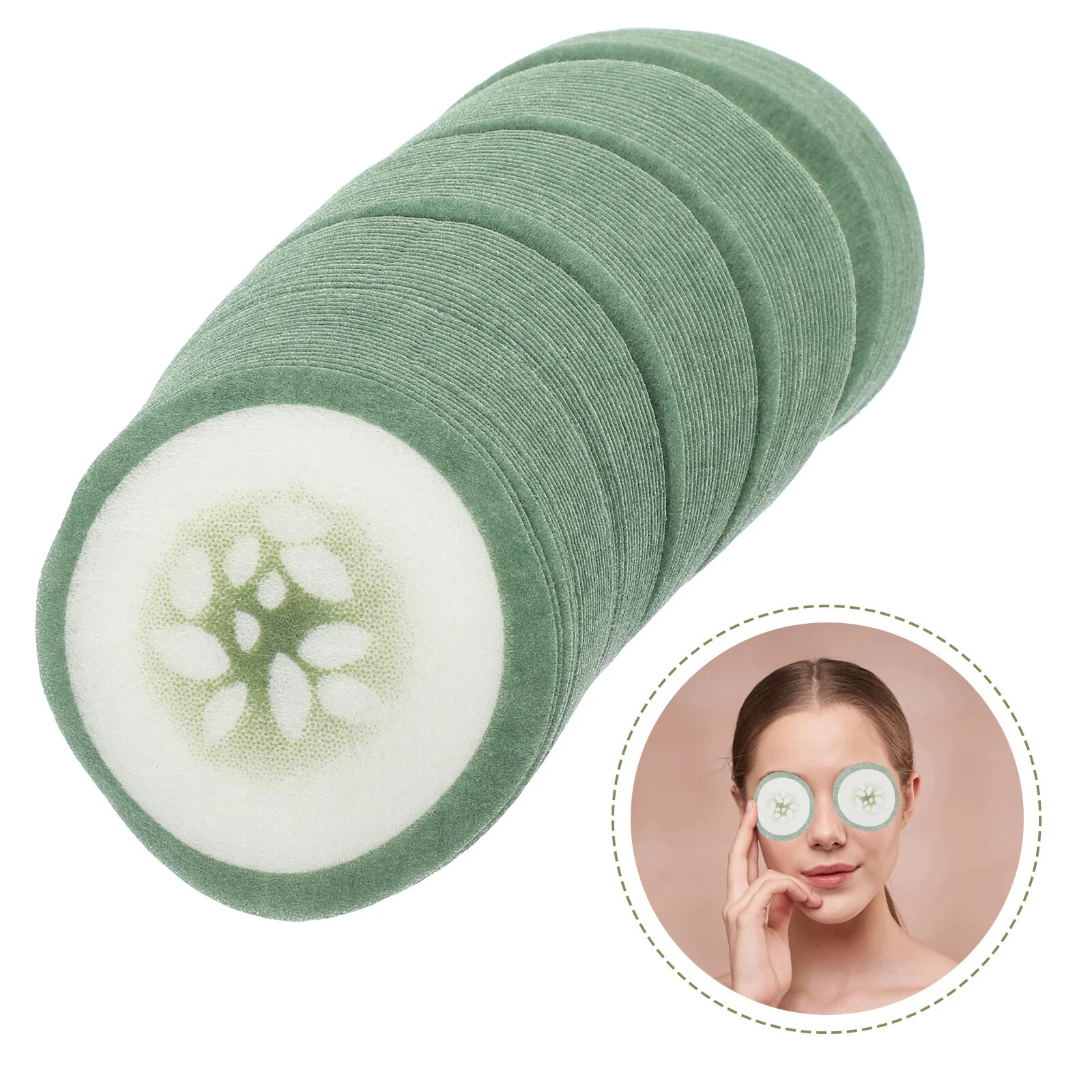 

Anti Wrinkle Patch Moisturizing Eye Green Cucumber Printed Mask Beautifying Cover