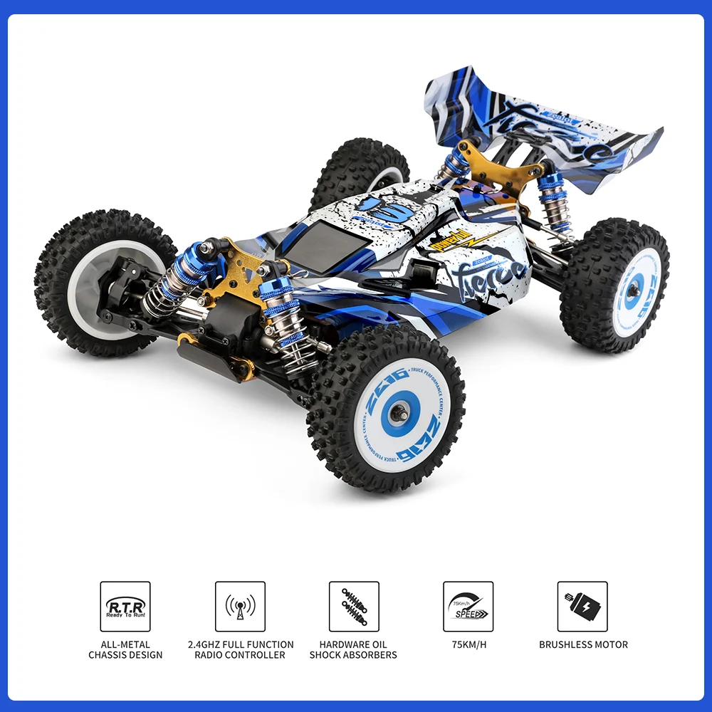 

Wltoys 124019 Модернизированная версия 124017 RTR 1/12 2,4G 4WD бесщеточный двигатель 75 км/ч высокоскоростной пульт дистанционного управления внедорожный ...
