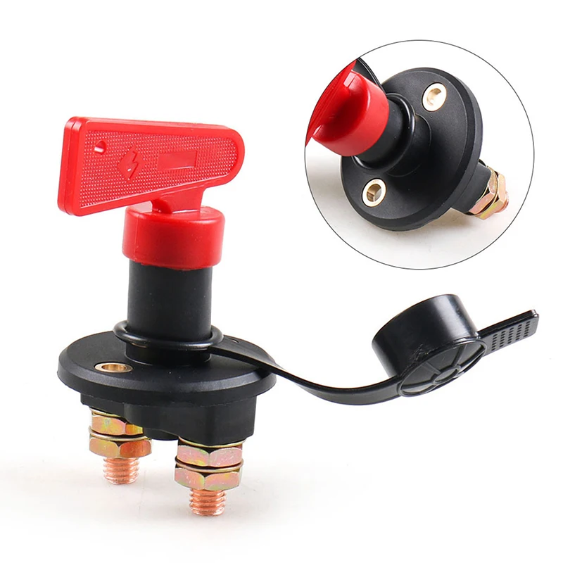 

12-24V Car Battery Power Switch Disconnect Isolator Circuit Kill Cut-off Switch Insulated Rotary Switch Key