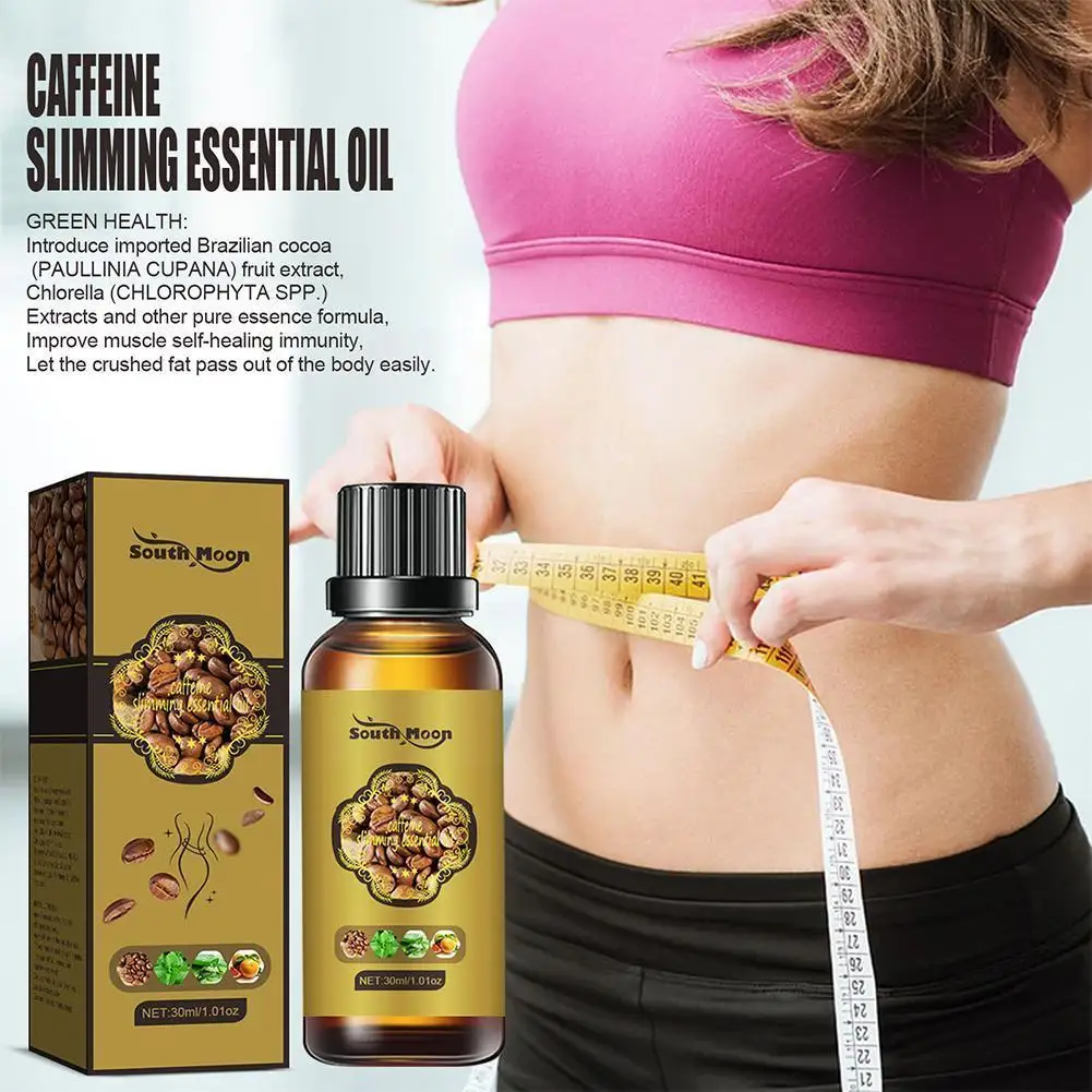 

Caffeine Essential Oil Slimming Body Thin Leg Waist 30ml Fat Anti Coffee 10ml Loss Oil Weight Cellulite Burning Slim M9g3