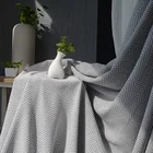 Роскошные шторы в скандинавском стиле, шторы из хлопка и льна в полоску с волнистыми полосками, затемняющие шторы из синели для гостиной, спальни, на заказ