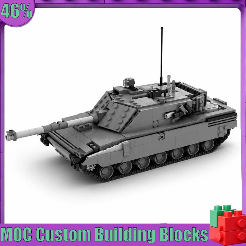 Фото 1127 деталей: Танк Ariete MBT, масштаб 1:35, модель армейской техники MOC, конструктор-головоломка для самостоятельной сборки, развивающий набор строительных блоков, подарок №1
