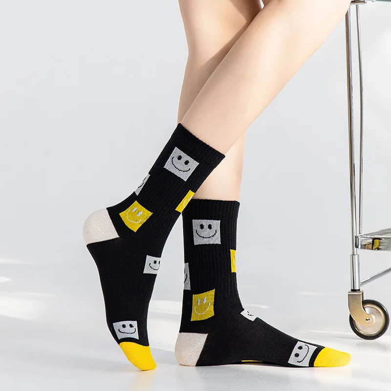 

Fashion Women Sock Happy Korean Style Socks Girls Cute Cartoon Calcetines Funny Kawaii Skarpetki Damskie Harajuku Chaussettes