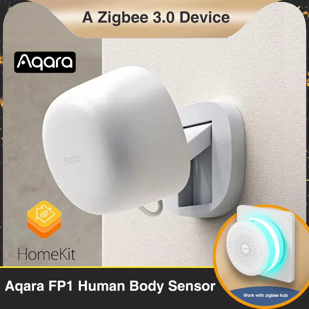 

Датчик присутствия человека Aqara FP1 ZigBee, сенсор для умного дома, работает с приложением Aqara Home и Apple IOS Homekit, 3,0