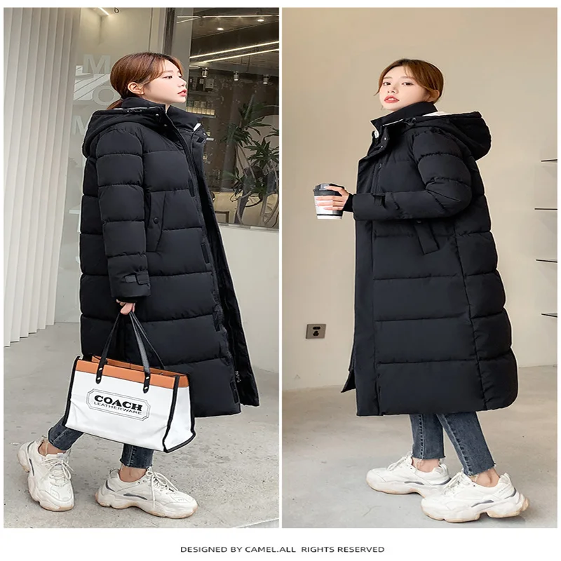 Long Thin Down Jacket for Women 2023 Demi-season Parka New In Outerwear Winter Shirts and Blouses Zipper Casual Fashion Spring enlarge