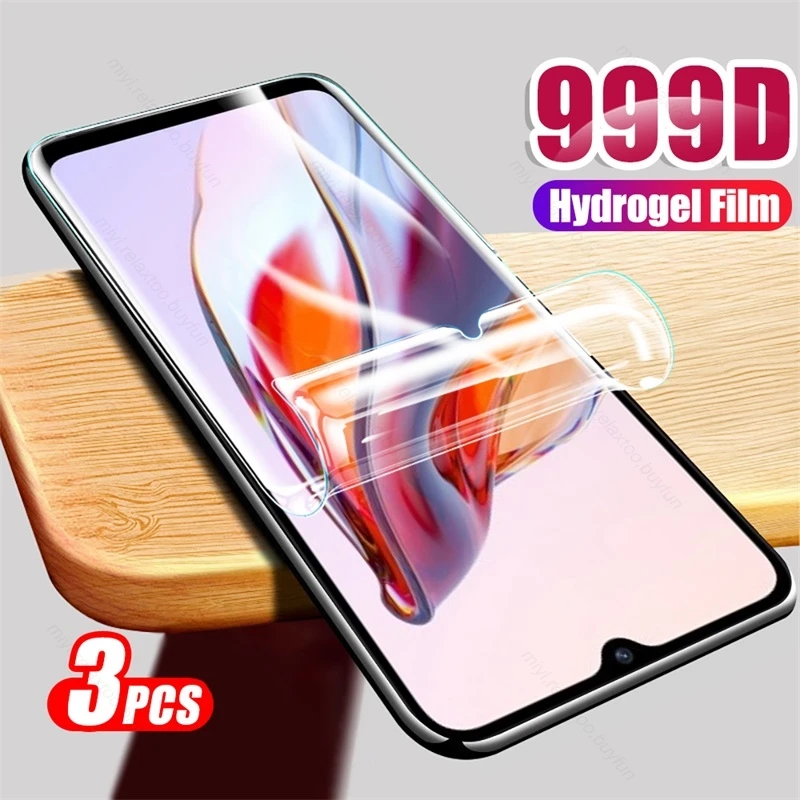 

Изогнутая мягкая Гидрогелевая пленка 999D для защиты экрана Xiaomi Redmi12C Readmi Redmy Redmi 12C 12 C C12 4G 22120RN86G, 3 шт., не стекло