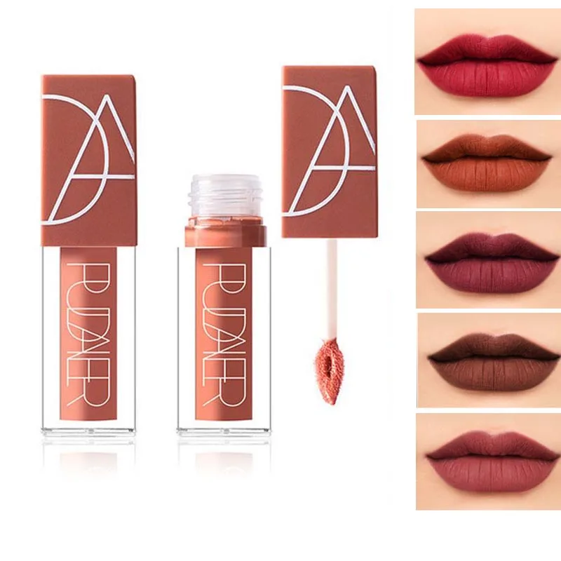 Горячая брендовая долгостойкая бархатная жидкая губная помада матовая