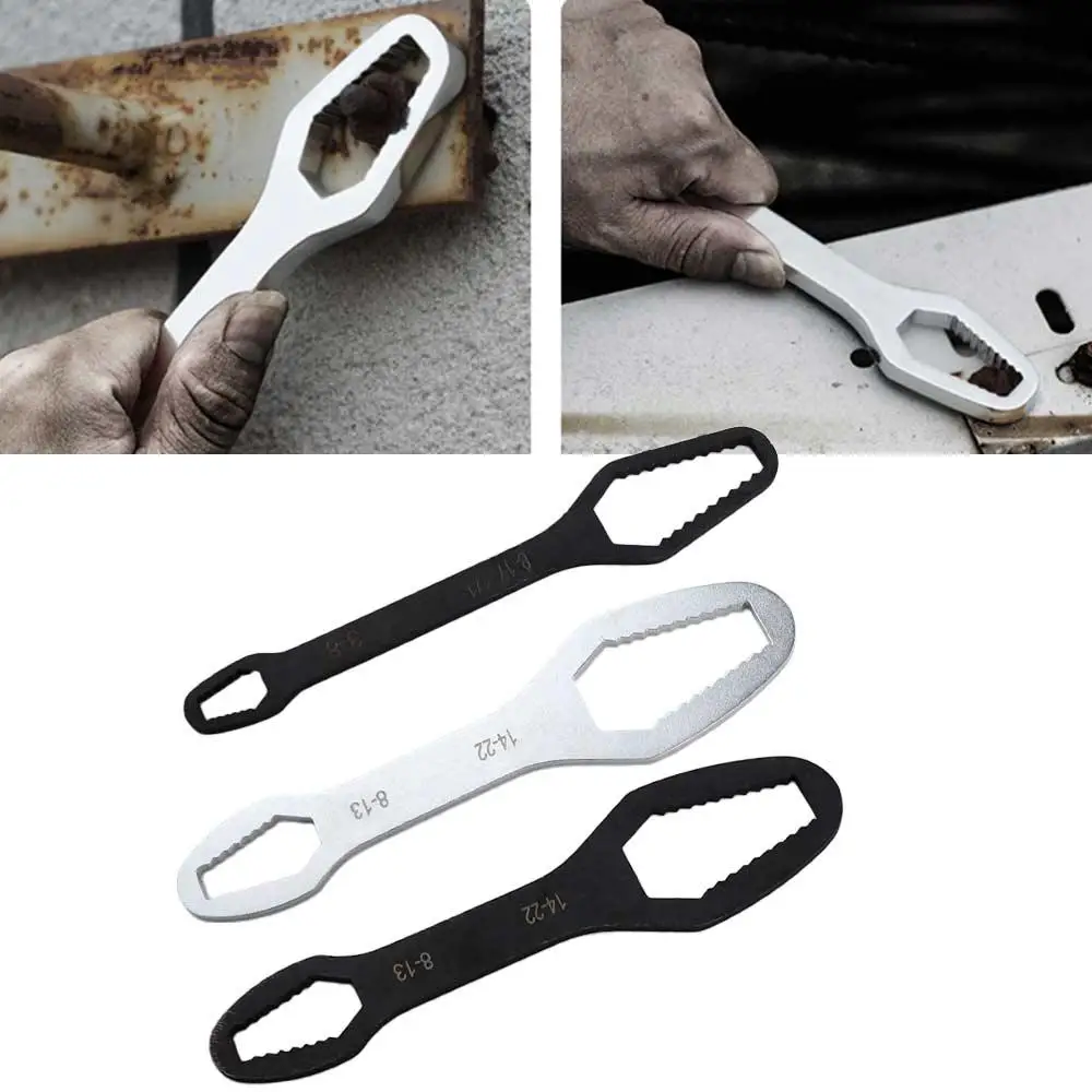 Гаечный ключ многофункциональный торцевой с храповым механизмом 8-22 мм для