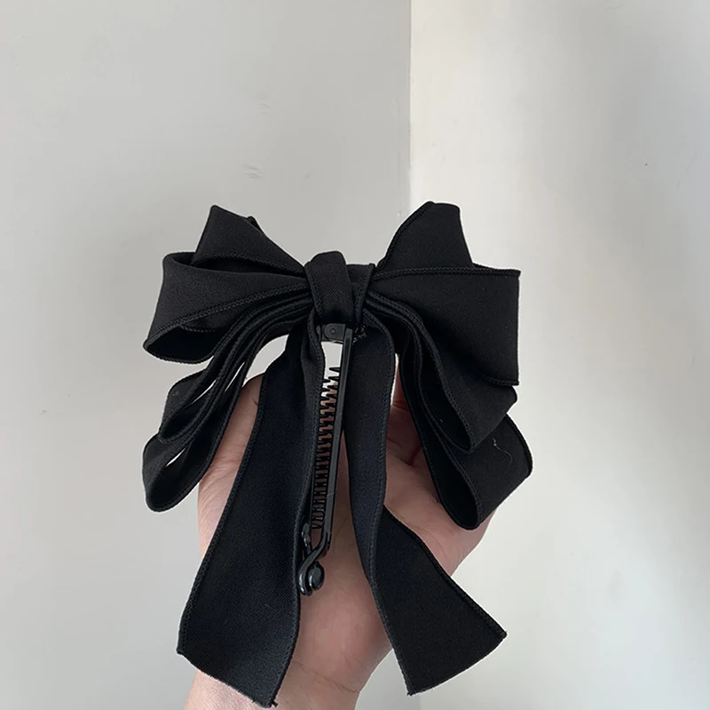 

Korea Bow Banana Clip Vertical Card Ponytail Clip Vertical Clip Spring Sweet Headwear Hair Clips For Women