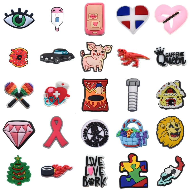 

Аксессуары для обуви Croc, Новые Подвески для обуви, летние дизайнерские украшения для детей и женщин, подвески для джинсов, булавки, рождеств...