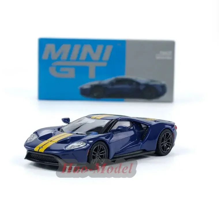 MINIGT 1/64 для Ford GT Sunoco модель автомобиля сплав металла литье под давлением имитация