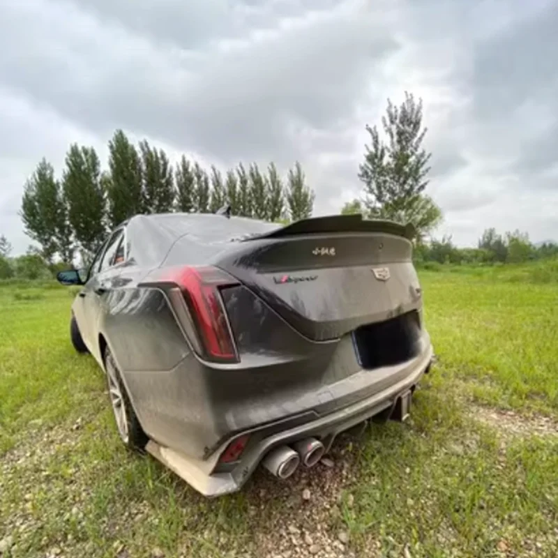 Спойлер для Cadillac CT4 2019-2023 материал ABS спойлер на крышку багажника автомобиля