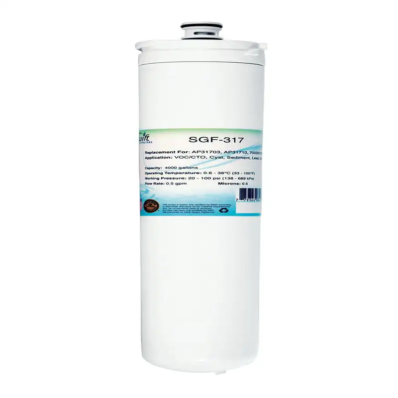 

Replacement Water Filter for AP317 [1 Pack] Polyflouoroalkyl Distiller Hydrogen water generator Aquarium filter Water filter Wat