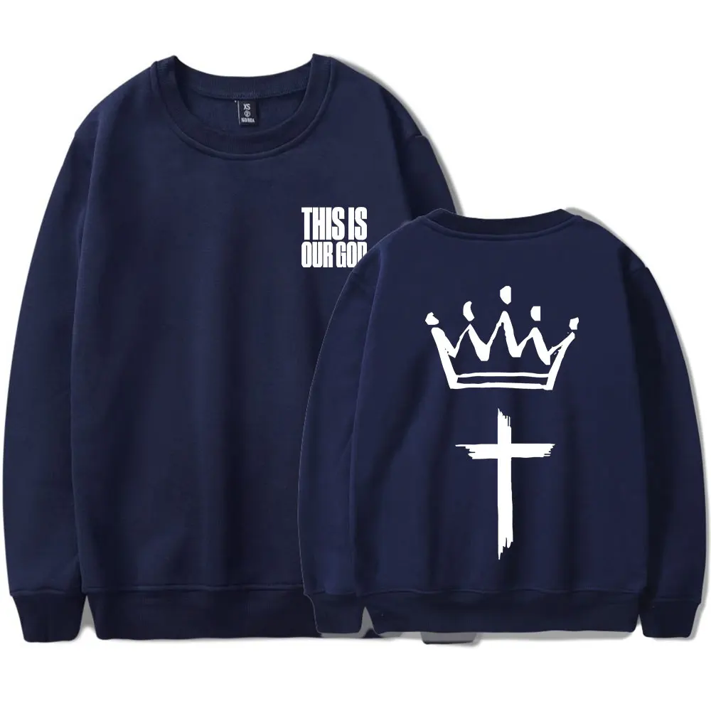 Толстовки с круглым вырезом от Фила викхэма наш Бог Модный пуловер длинным