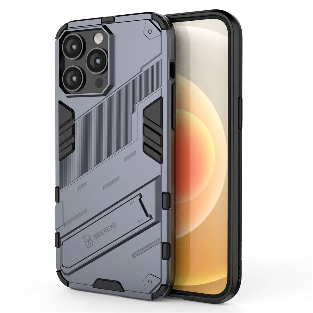 

For iPhone 14Pro Max Case For iPhone 14Pro Max Cover Stand Holder Rugged Silicone Bumper Cover For iPhone 14 13 12 11 Pro Max