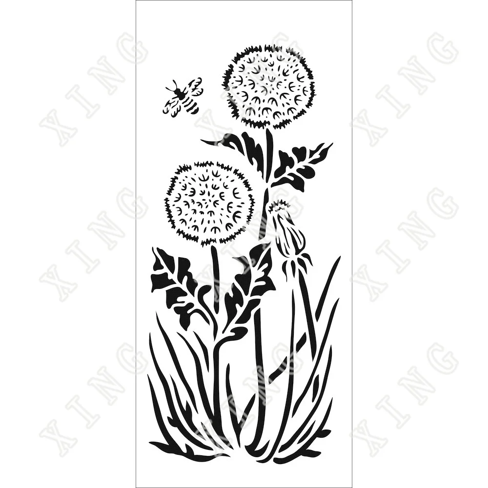 

2022 Spring New Dandelion Puffs Slimline Stencils Diy Scrapbooking Cut Die Paper Craft Knife Mould Blade Punch Embossing Molds