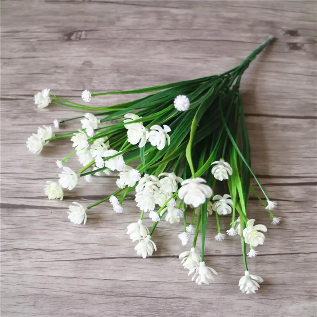 

Красивая водная трава Babysbreath, роза, искусственный цветок «сделай сам», композиция из Гипсофилы, свадебное украшение, пластиковый искусствен...