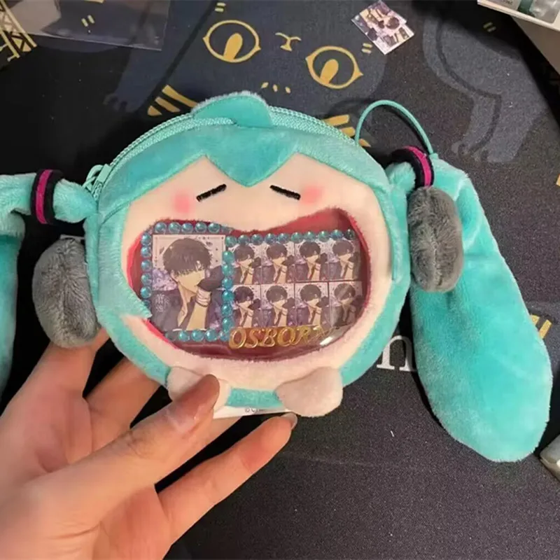 Новинка 2023 сумка Hatsune Miku аниме мультфильм милая мягкая улыбка маленькая для