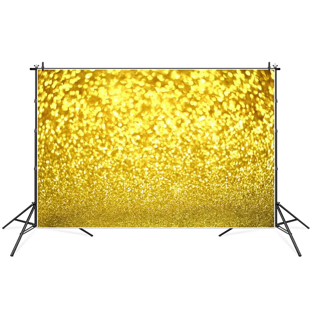 

Luxury Golden Glitters Light Bokeh Photography Background Custom Baby Home Party Decoration Photocall Photographic Backdrops